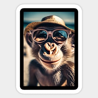 Funny monkey Sticker